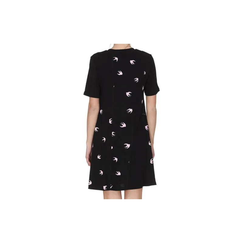 Alexander McQueen Short Sleeved Dresses Women's Black-2