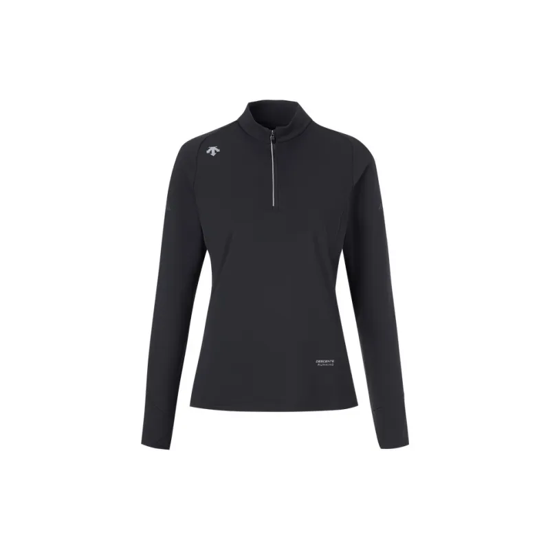 DESCENTE WOMEN'S RUNNING Series Small Stand Collar Long Sleeved T Shirt Women's-4