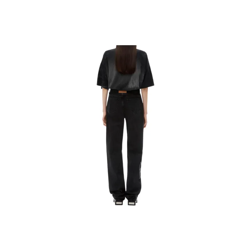 Alexander Wang Logo Embellished Jeans-2