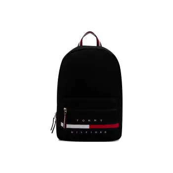 Tommy Hilfiger Cotton Backpack Large Size Men's Black