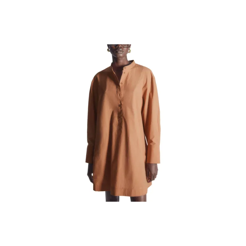 COS Long Sleeved Dresses Women's Orange-1