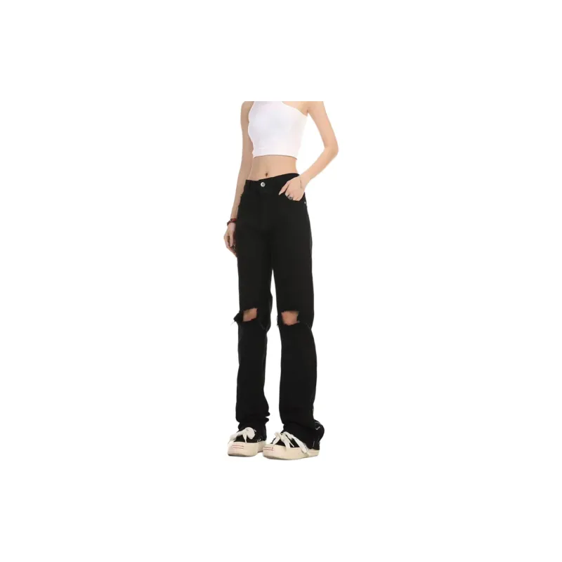 Concubine Zhu Jeans Unisex Black-3