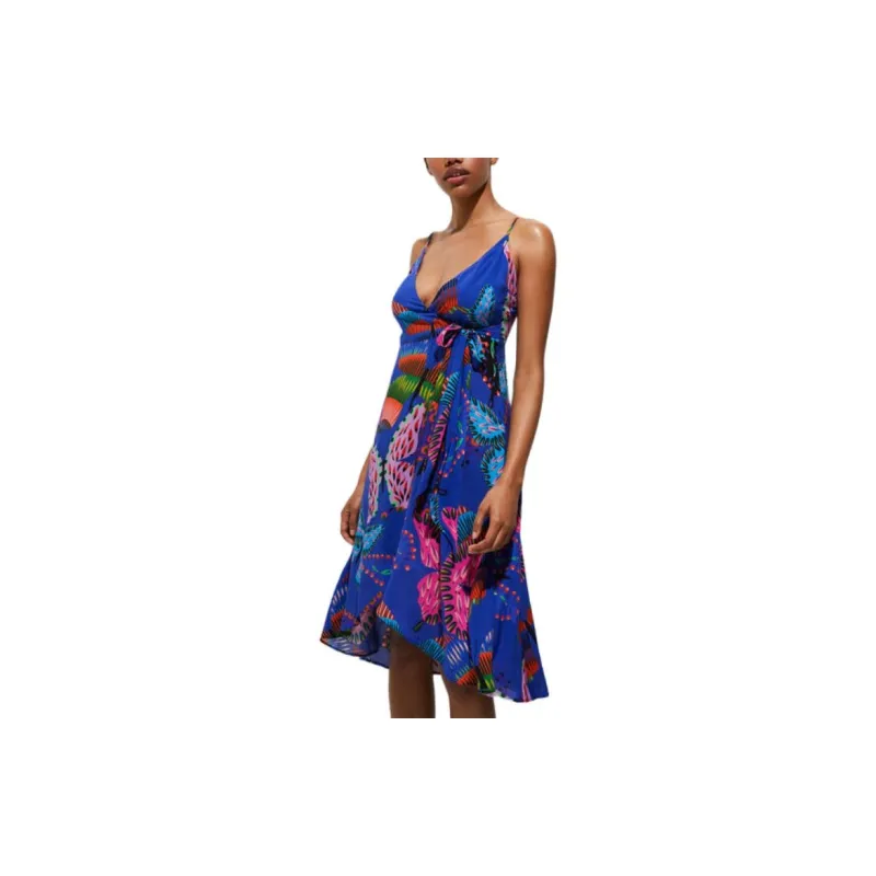 Desigual Slip Dress Women's Blue-3