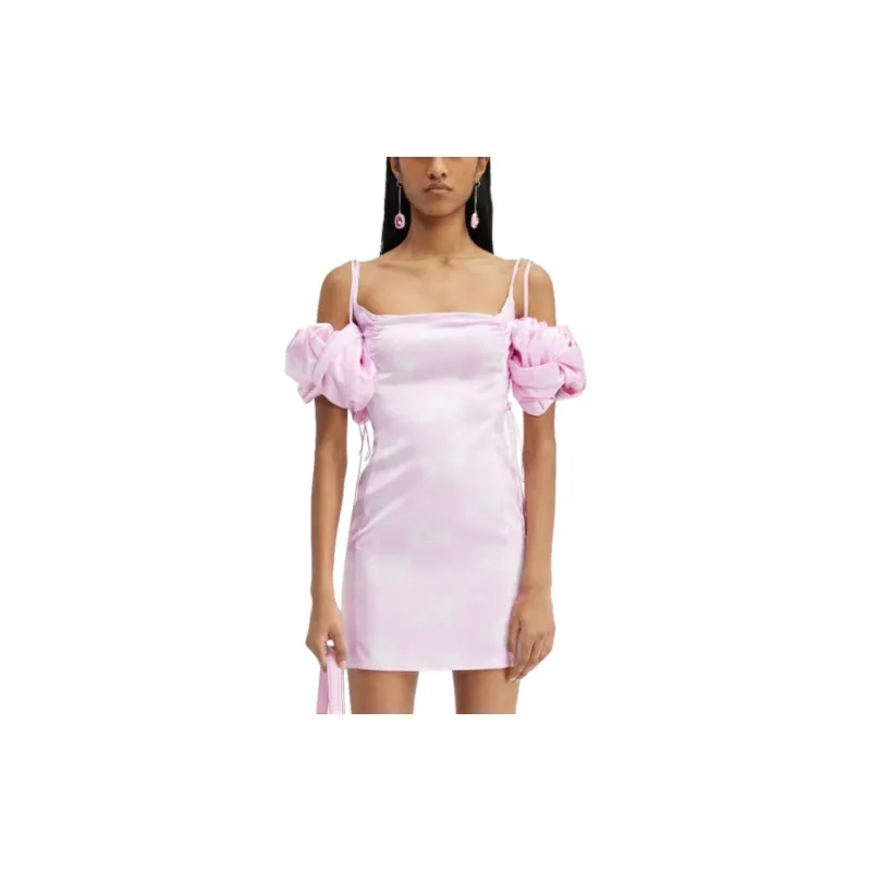 Jacquemus La Mini Robe Chouchou Off White-5