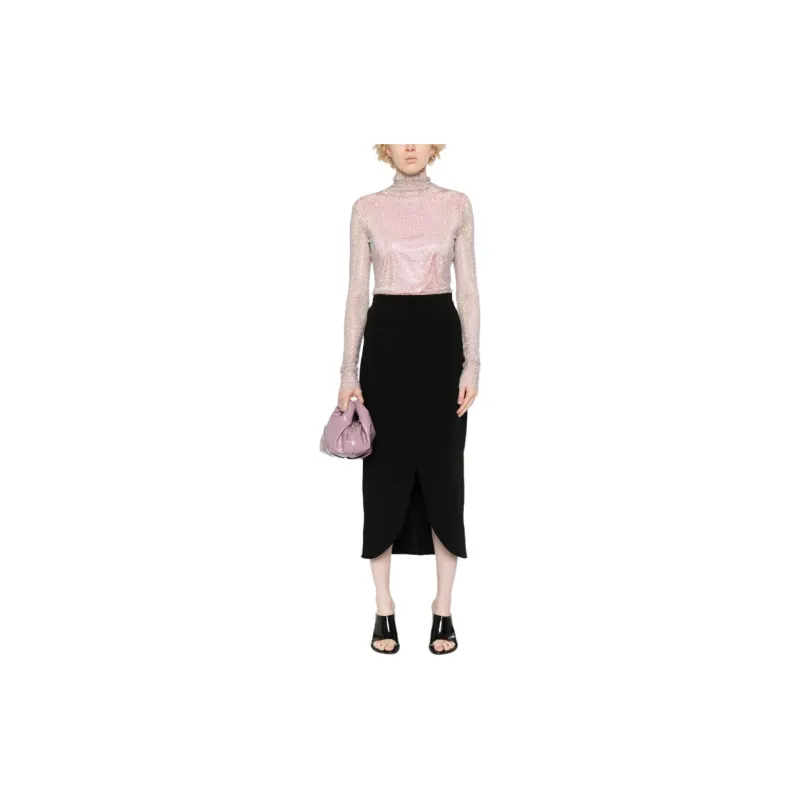 SportMax Embellished High Neck Long Sleeved Top-1