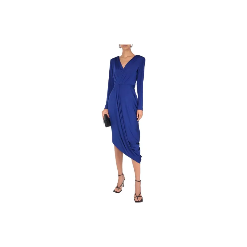 GIORGIO ARMANI Long-Sleeved Dresses Women's Blue-2