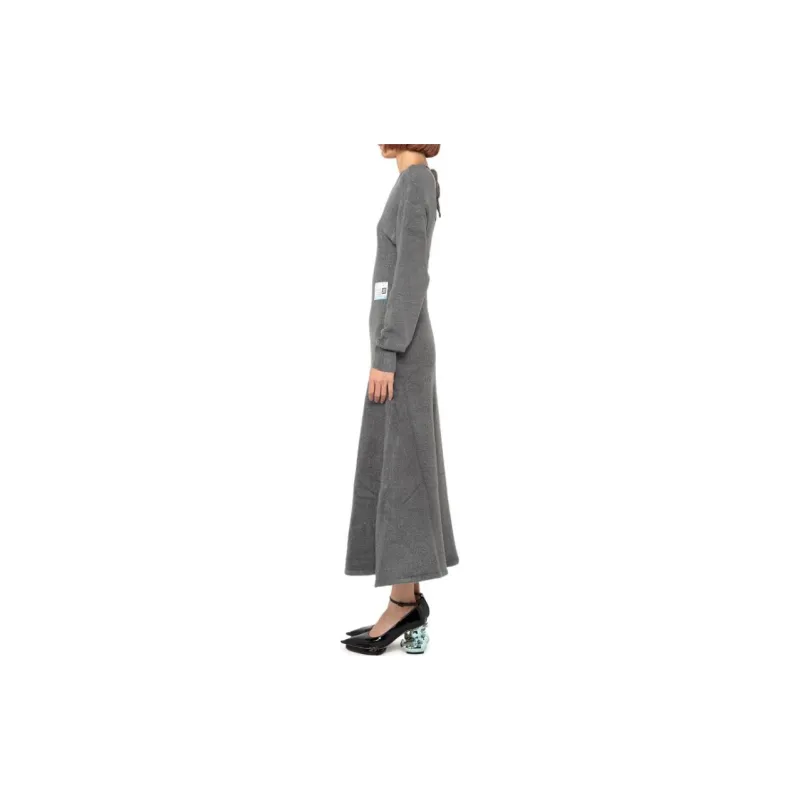 Maison Mihara Yasuhiro Long Sleeved Dresses Women's Gray-4