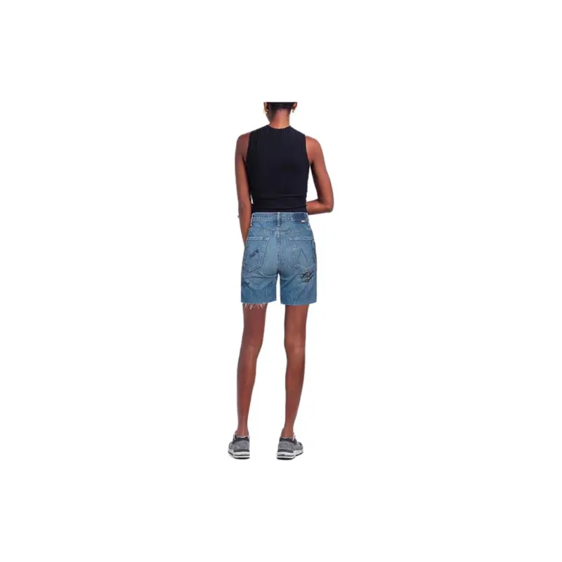 MOTHER Denim Shorts Women's Blue-2