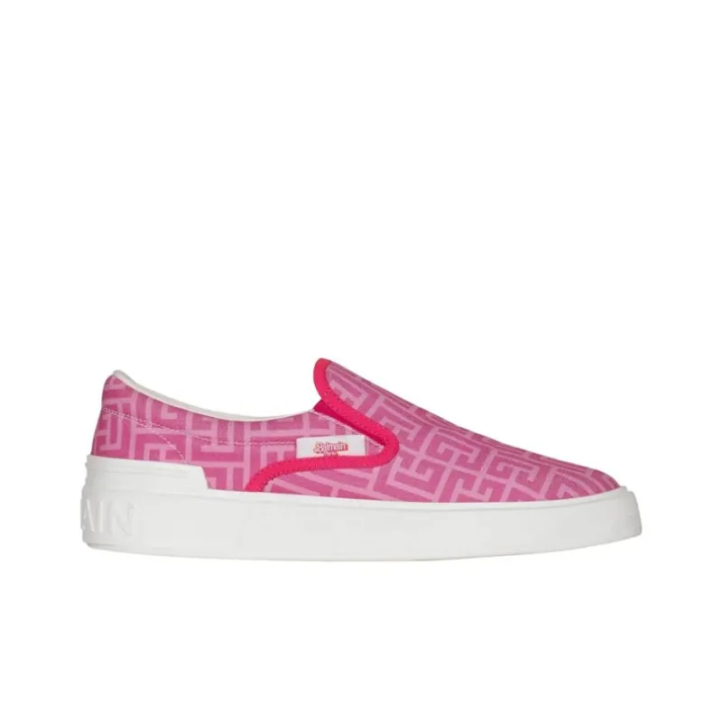 BALMAIN Men's Casual Shoes Men Low Top Pink-1
