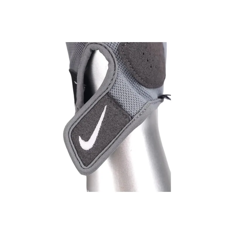 Nike Fitness Gloves Wear-Resistant Gray Polyester Polyamide Female-4