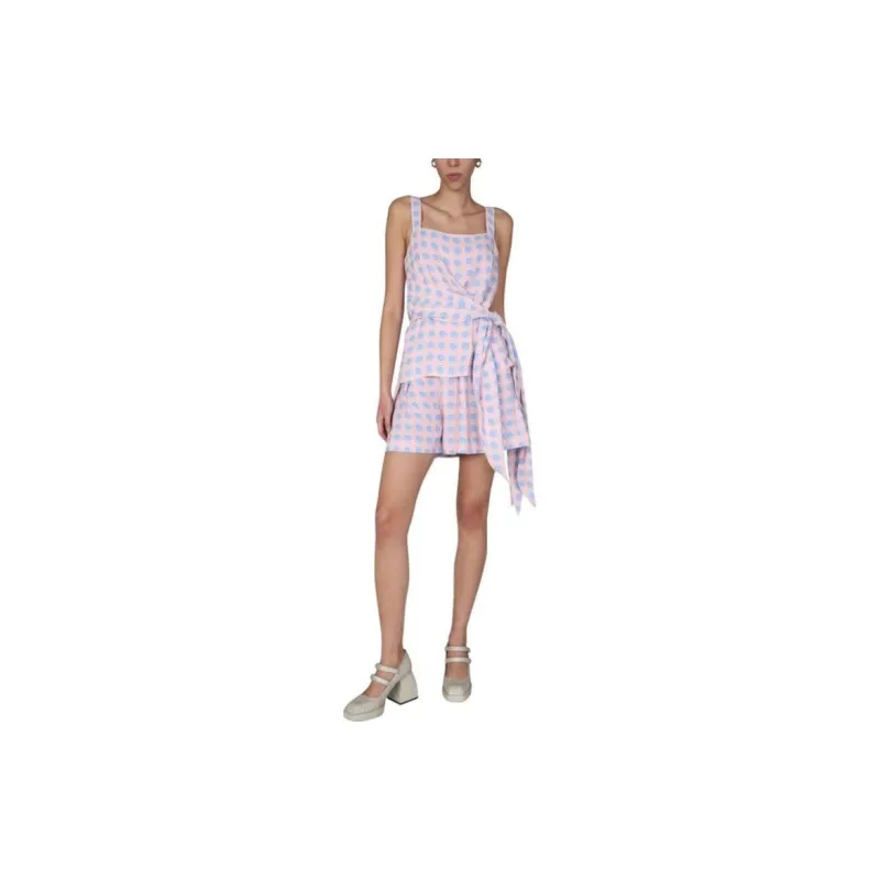 MOSCHINO Eyelets Tie Waist Shorts-1