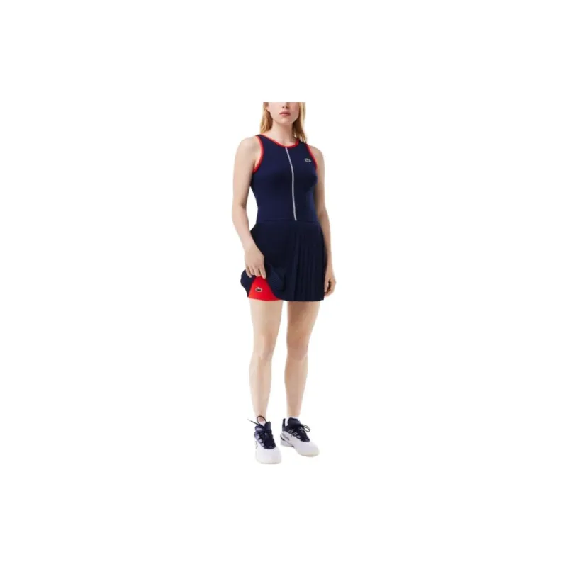 LACOSTE Skirt Set Women's Marine Blue-3