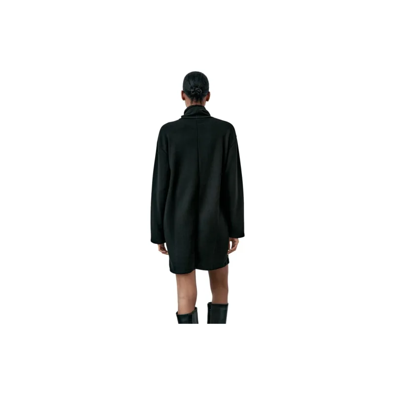 ZARA Long-Sleeved Dresses Women's Black-3