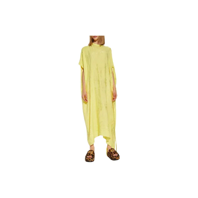 Balenciaga Crinkle Effect Draped Dress-1