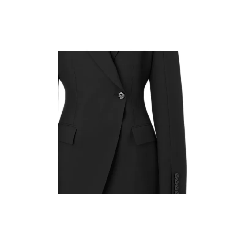 Burberry Single Button Tailored Jacket 'Black'-2