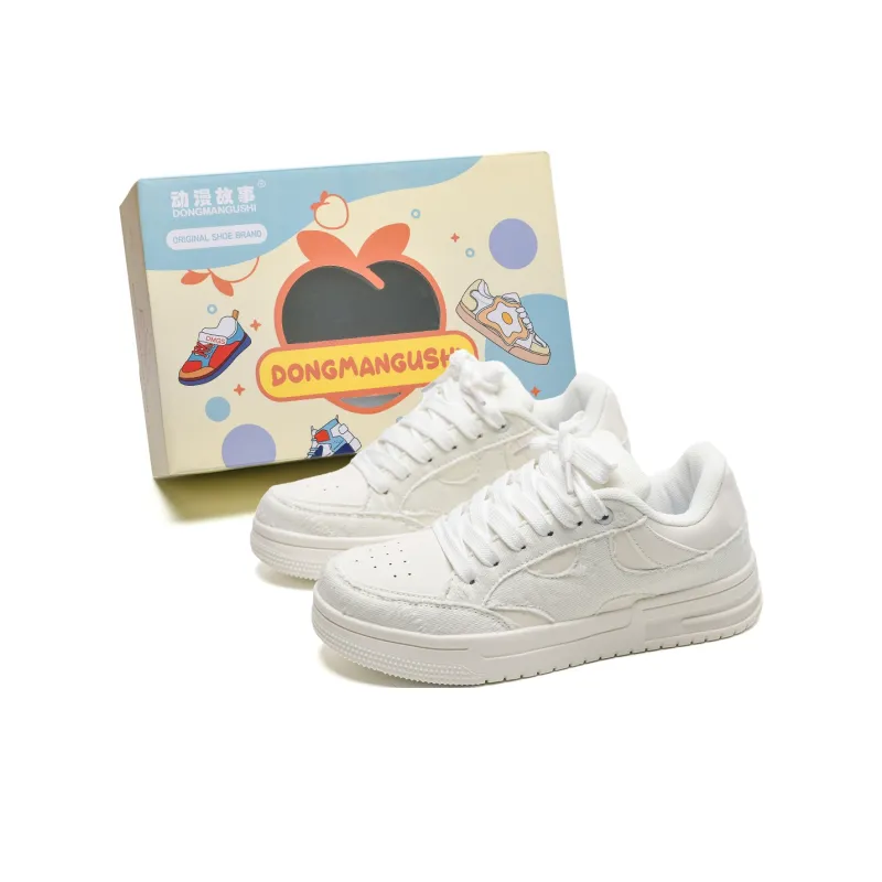 Anime Story Slip Resistant, Abrasion Resistant, Lightweight, Breathable Low Top Skateboard Shoes Unisex Mismatched-12