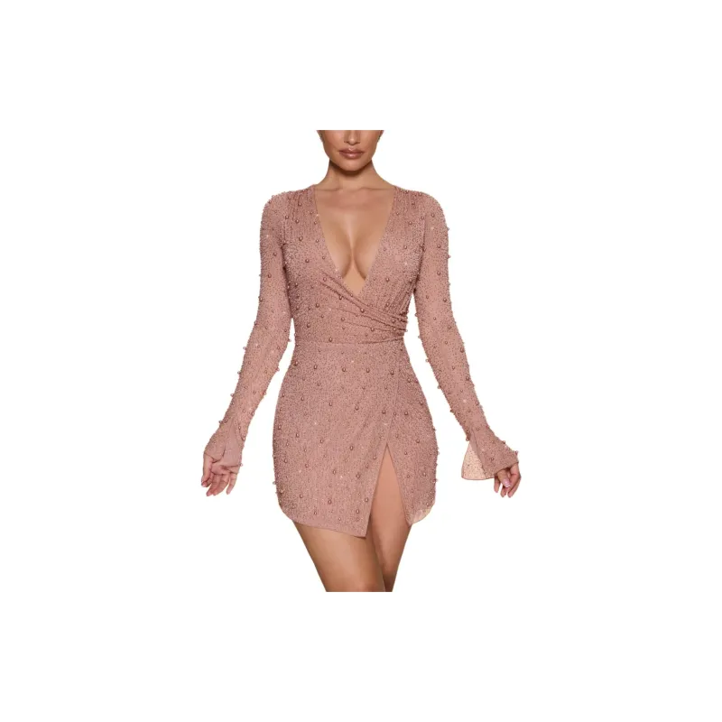 OH POLLY CHELSEA Long-Sleeved Dresses Women's Beige/Beige-1