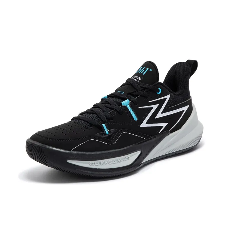 361° Big3 Team Non slip Support Low Top Basketball Shoes Men's Black Gray-1