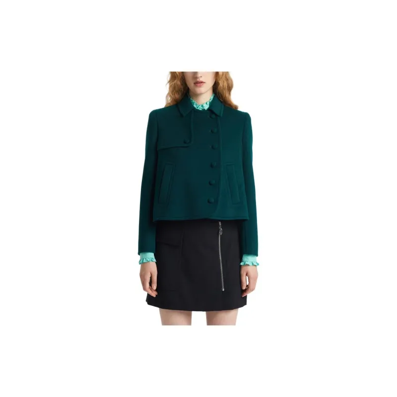 CARVEN Coats Women's Dark Green-2