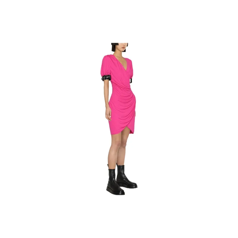 MOSCHINO Short-Sleeved Dresses Women's Rose Red-3