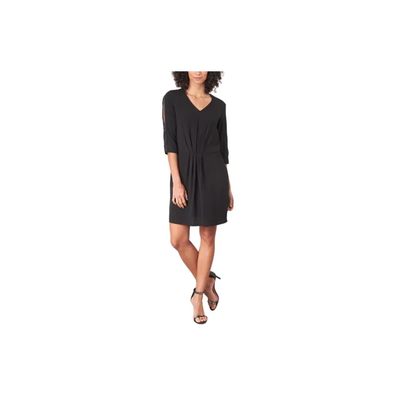 IKKS PARIS Long Sleeved Dress Women's Black-1
