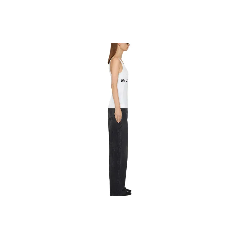Givenchy Logo Printed Crewneck Tank Top-4