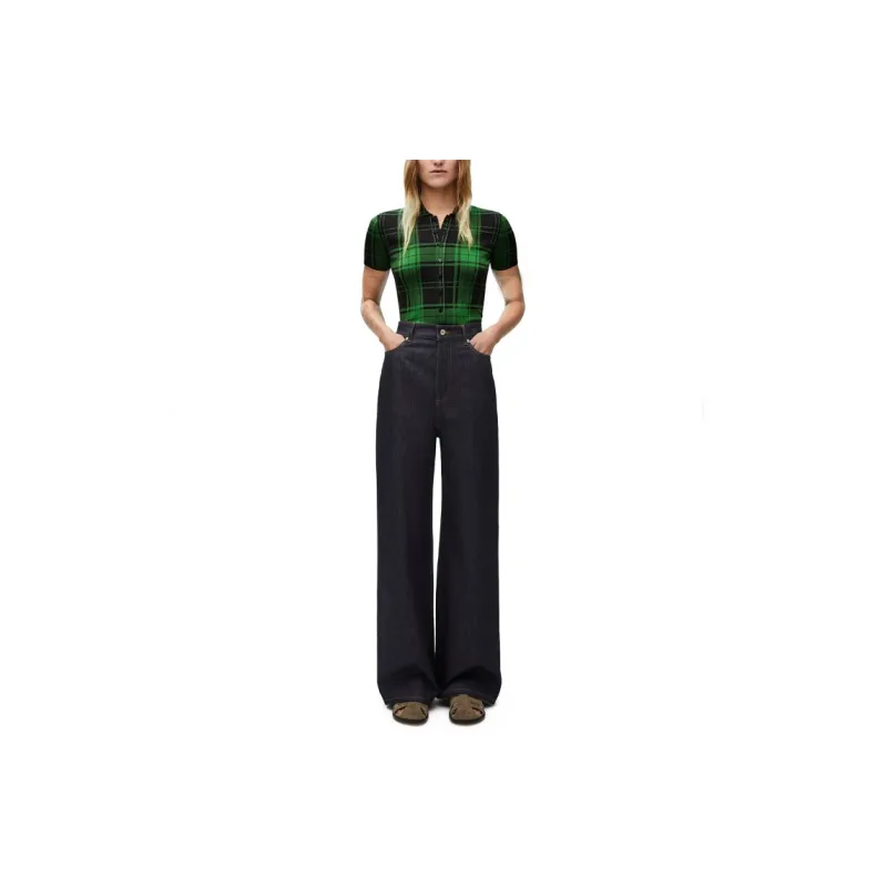 LOEWE Checked Polo Shirt-1
