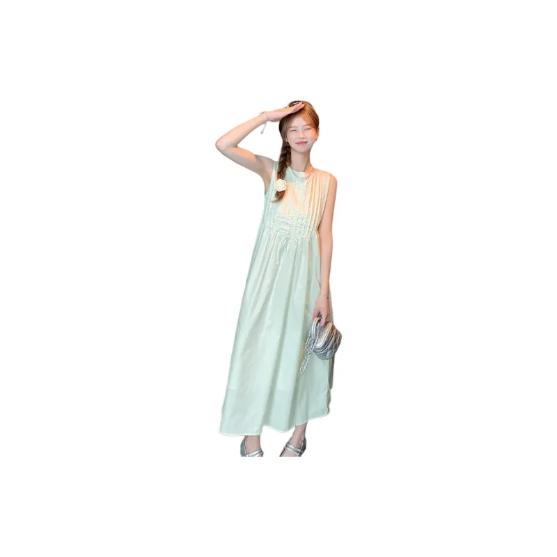 Juden Choi Sleeveless Dress Women's Green-3