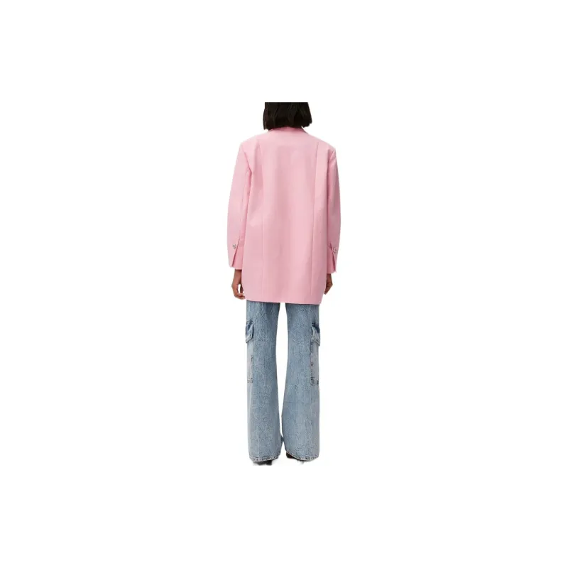 GANNI Oversized Single Breasted Blazer-3