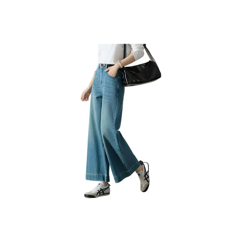 Mo Han Yi Mei Jeans Women's Vintage Blue-3