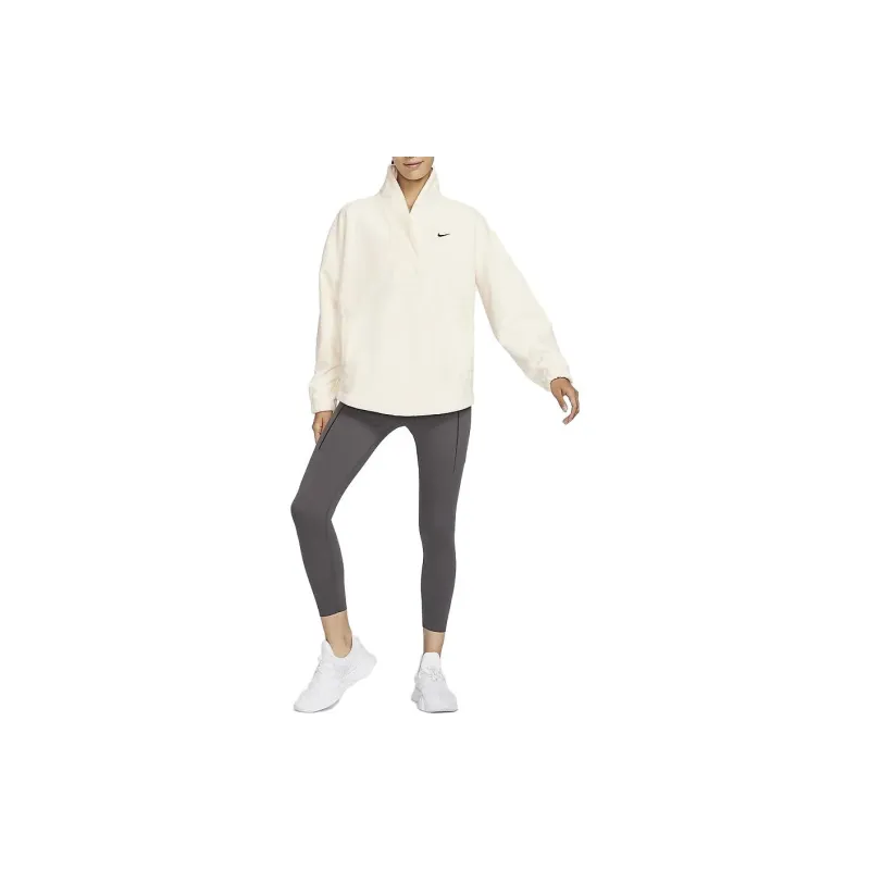 Nike Therma FIT One Therma FIT One Sweatshirt Women's Light Ivory White-4