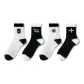White Numbers+Black Text Mother+White Flower+Black Four-Leaf Clover[4 Pack]
