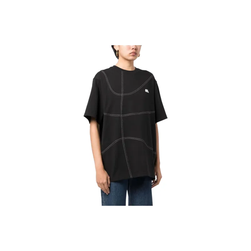 ADER ERROR Stitch-detail Cotton T-shirt-3
