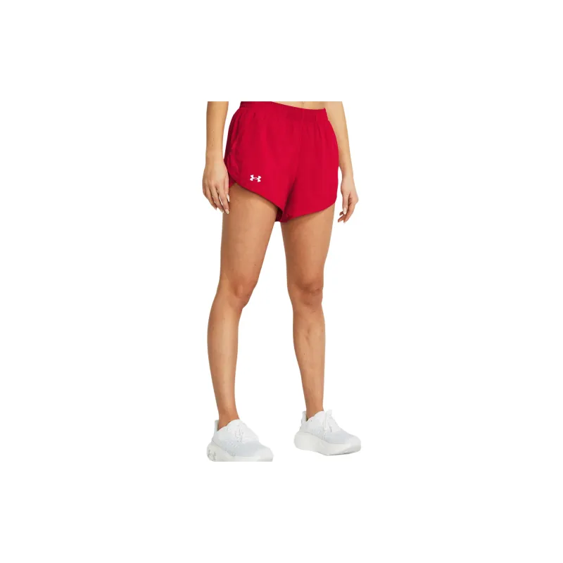Under Armour UA Fly-By Casual Shorts Women's Red-3