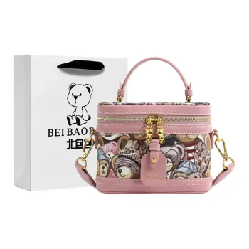 North Pack Canvas Handbag Crossbody Bag Regular Women's Pink/Brown/Blue