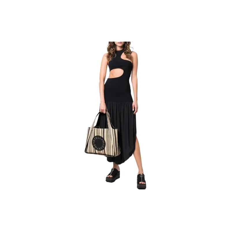 Stella McCartney Cut Out Asymmetric Midi Dress-2