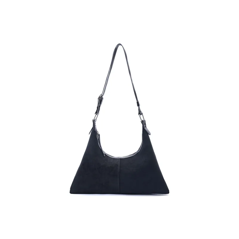 Dubaolu Synthetic Leather Shoulder Bag Regular Women's Chocolate/Black-8