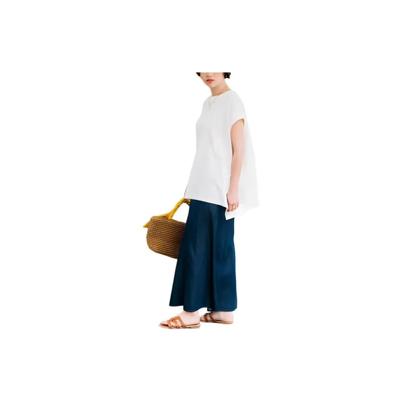 FREAK'S STORE Casual Long Skirt Women's Marine Blue-3