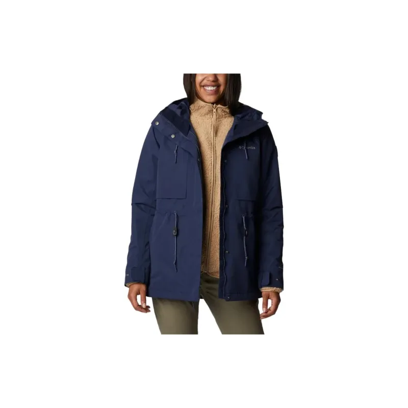 Columbia Drop Ridge Windbreaker Jackets Women's Navy Blue-4