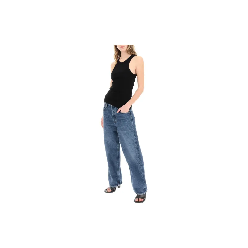 AGOLDE Bailey Sleeveless Ribbed Tank Top-1