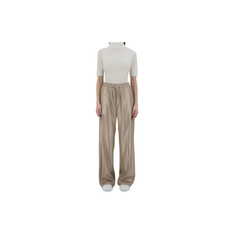HERNO Drawstring Laminated Trousers-3
