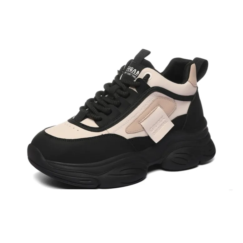 Golden Silk Rabbit Mid-Top Chunky Sneakers Women's-0