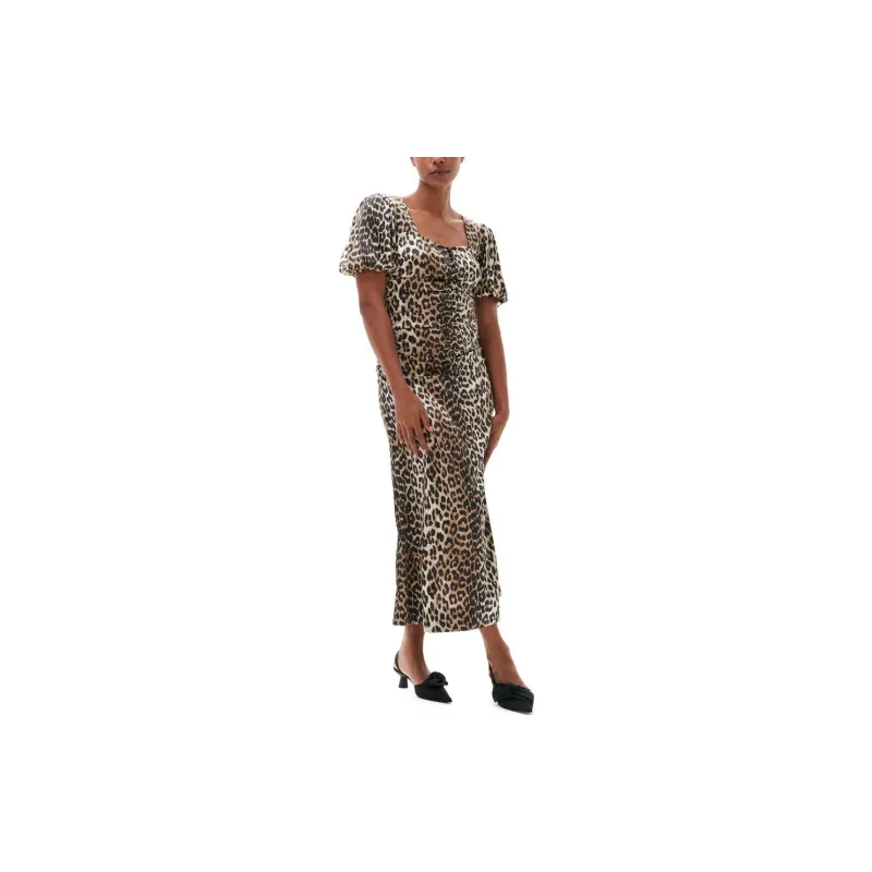 GANNI Dress With Animal Print-2
