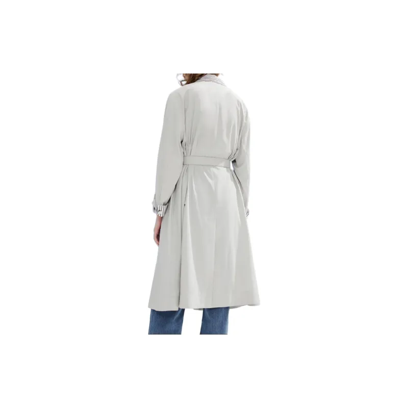 DKNY SS24 Trench Coat Women's Light Gray-3