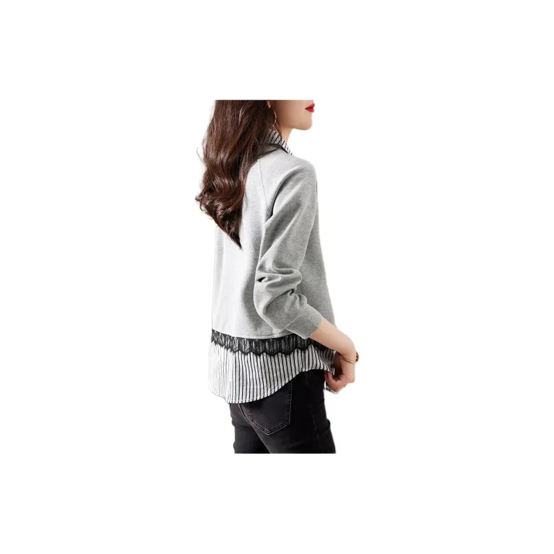 Oudifu Sweatshirt Women's Heather Gray-2