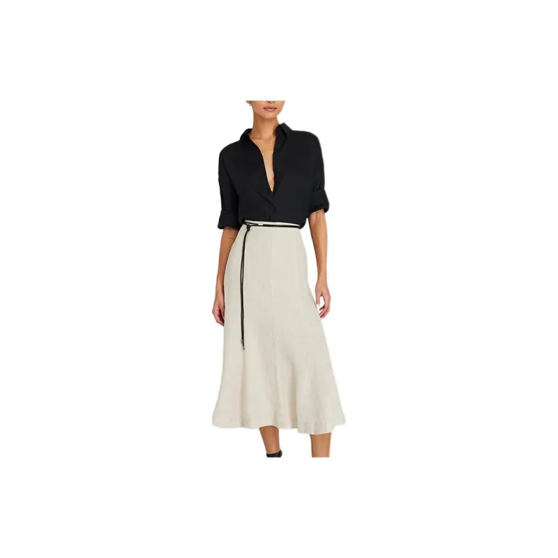 CLUB MONACO Casual Long Skirts Women's Light Khaki-1
