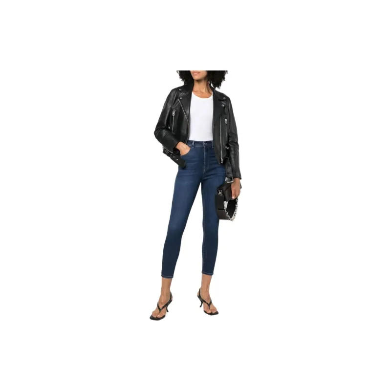 DIESEL Logo Patch Straight Cut Jeans-1