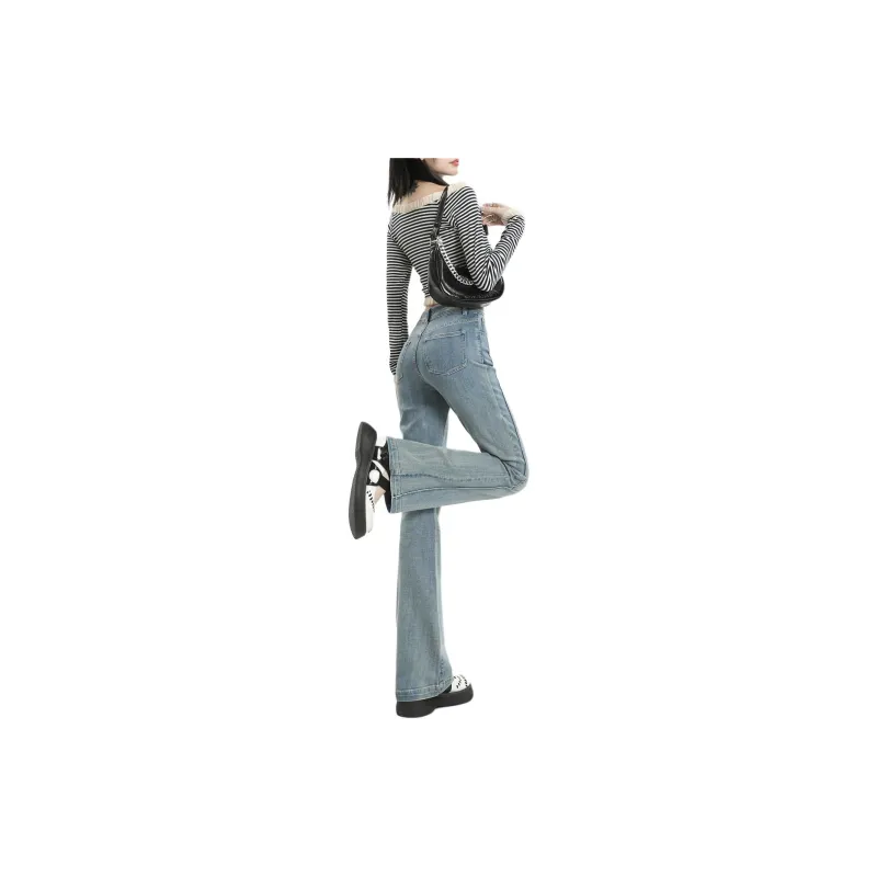 ZAVK Jeans Women's Vintage Light Blue-3