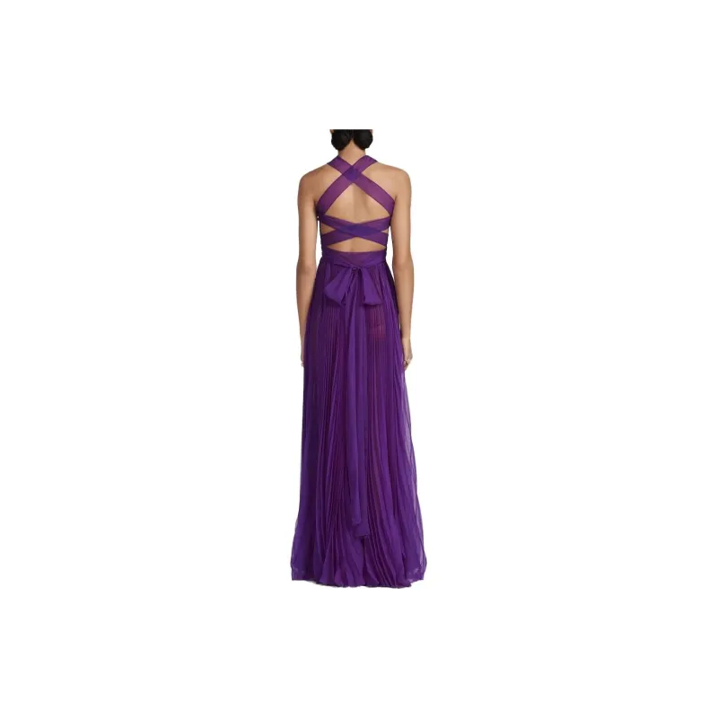 DIOR Sleeveless Dresses Women's Purple-3