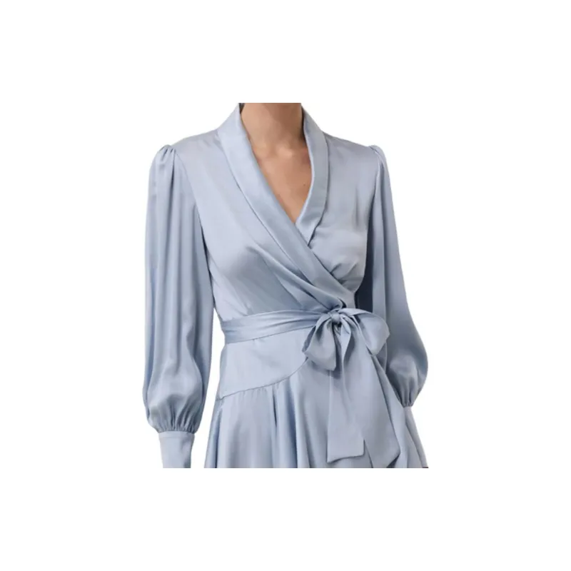 Zimmermann FW24 Long Sleeved Dress Women's Light Blue-5